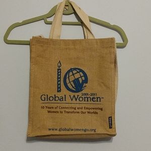 Burlap tote "Global Women"
